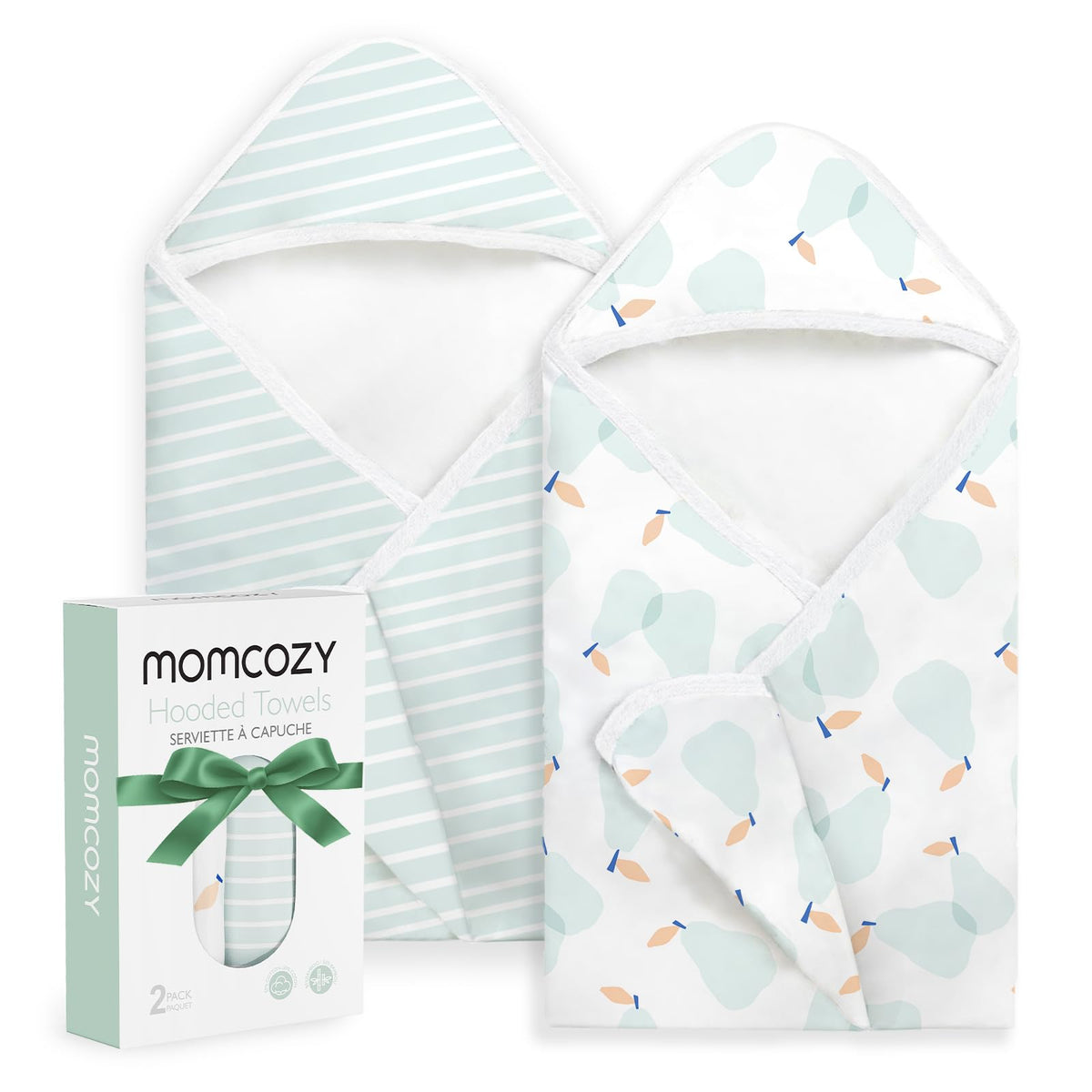 Momcozy Starry Sky hooded towel ultra soft for gentle bath time