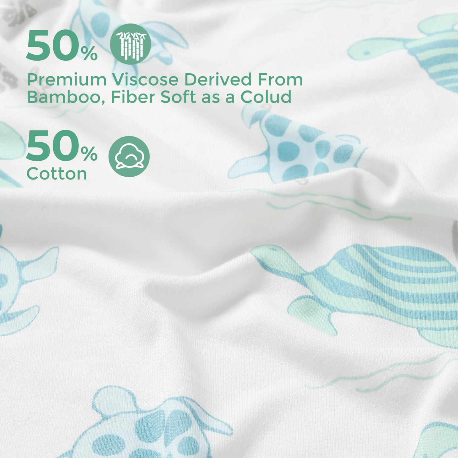 Momcozy towel pattern colorful design boosts visual interest during baths