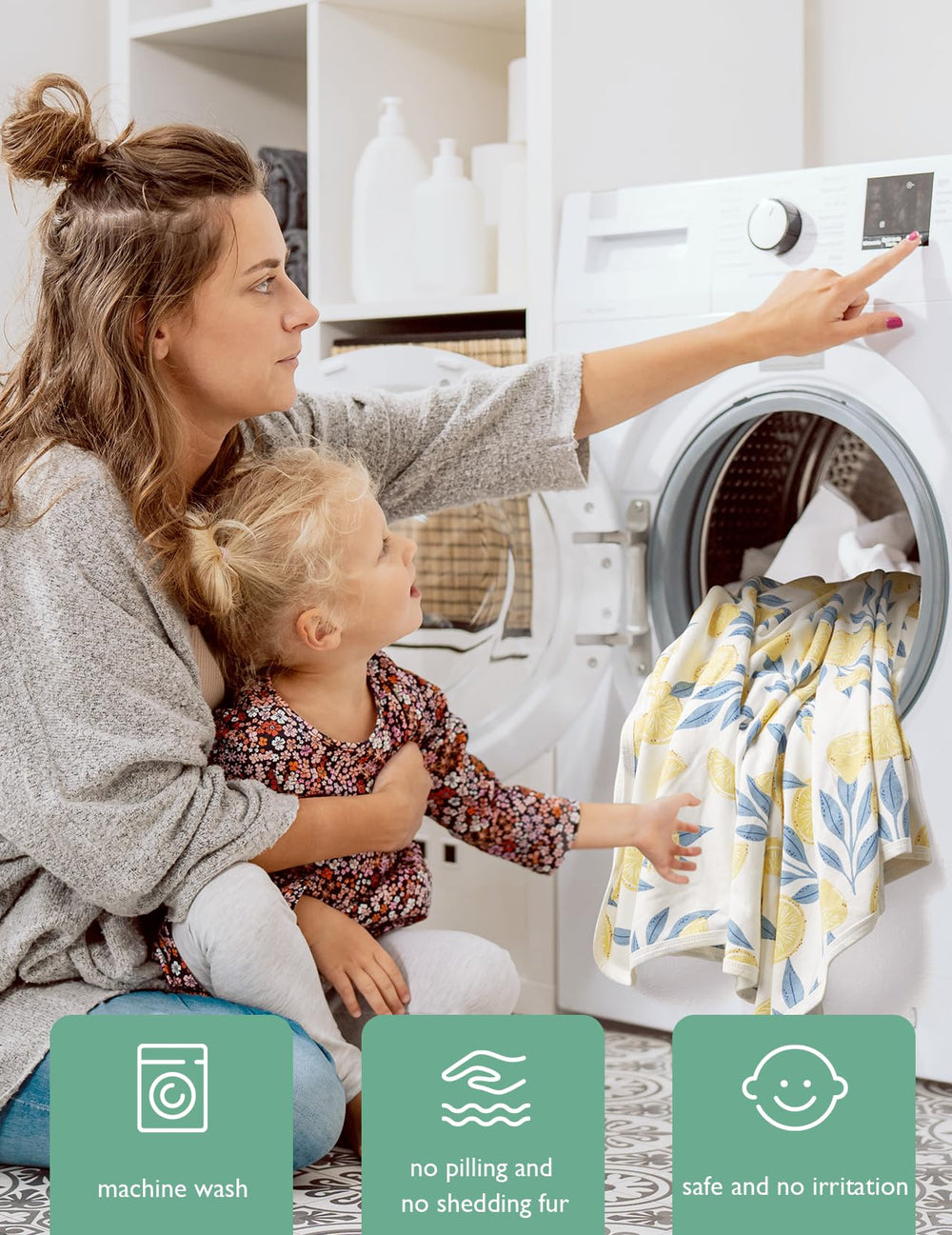 Momcozy towel dries fast and stays breathable for quick post-bath warmth.