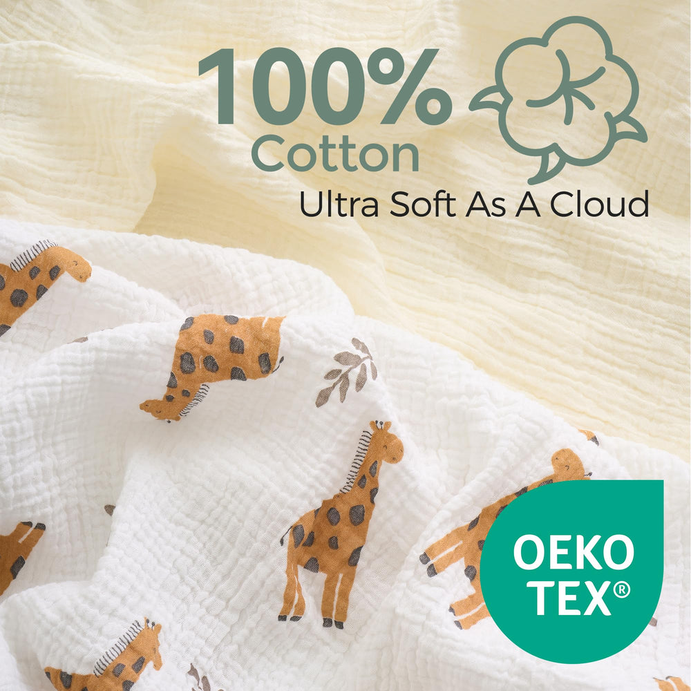 Momcozy 10x10 inch washcloths ideal for bath time
