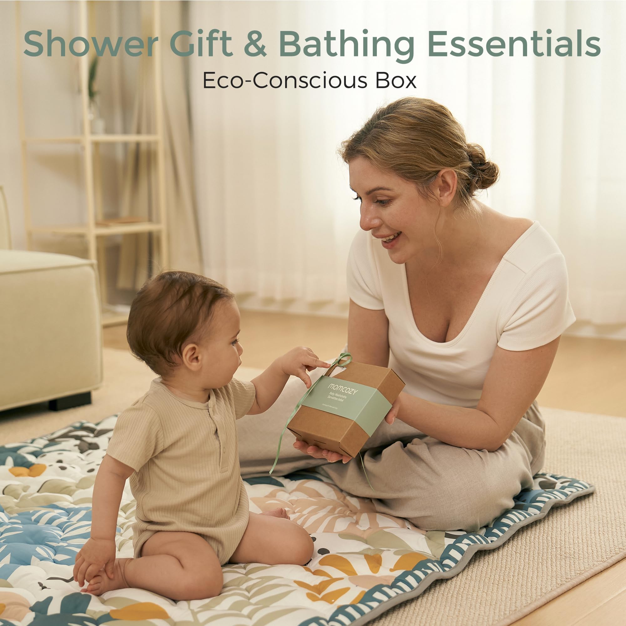 Momcozy baby face towel for gentle cleansing