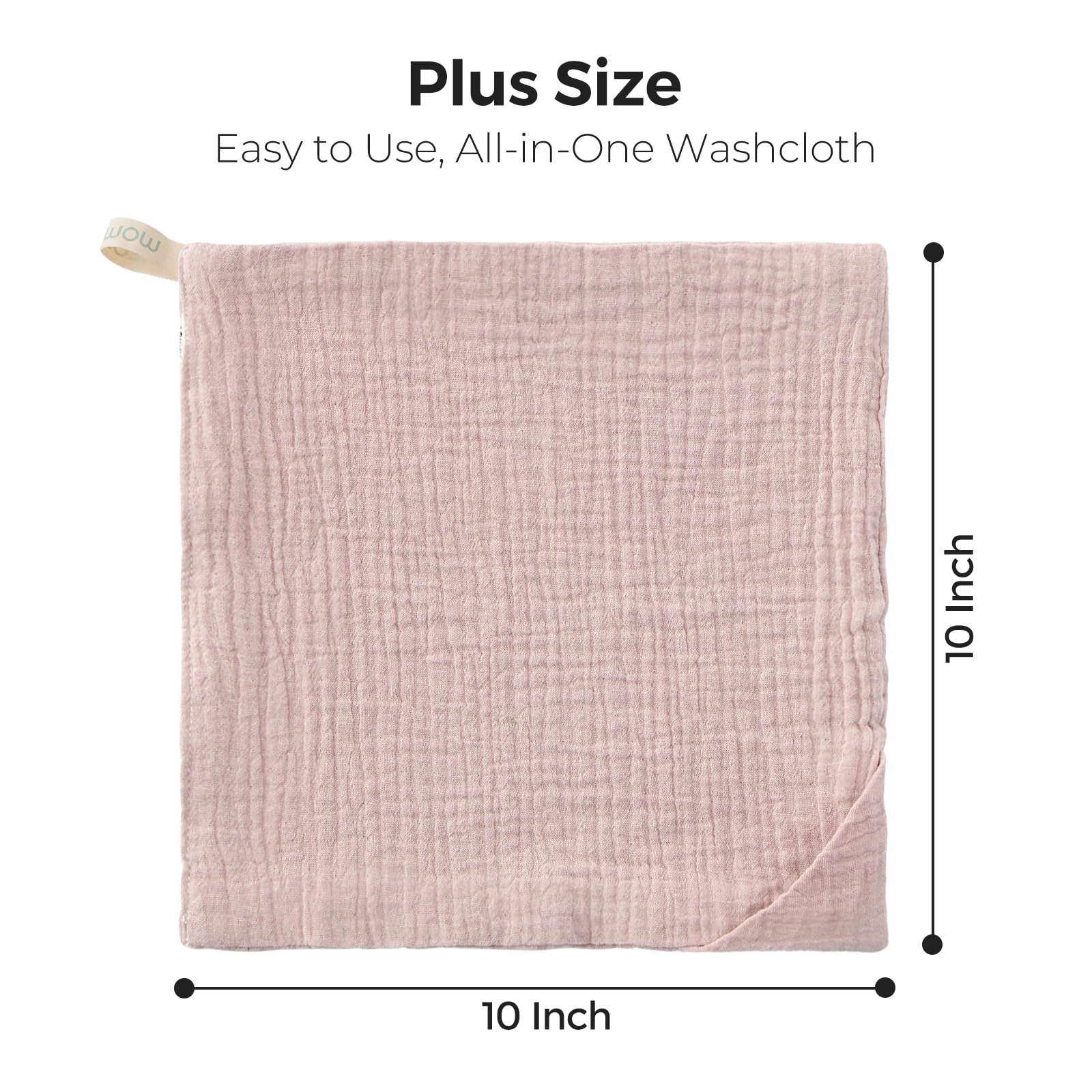 Momcozy washcloths are ideal for on-the-go care and home use.