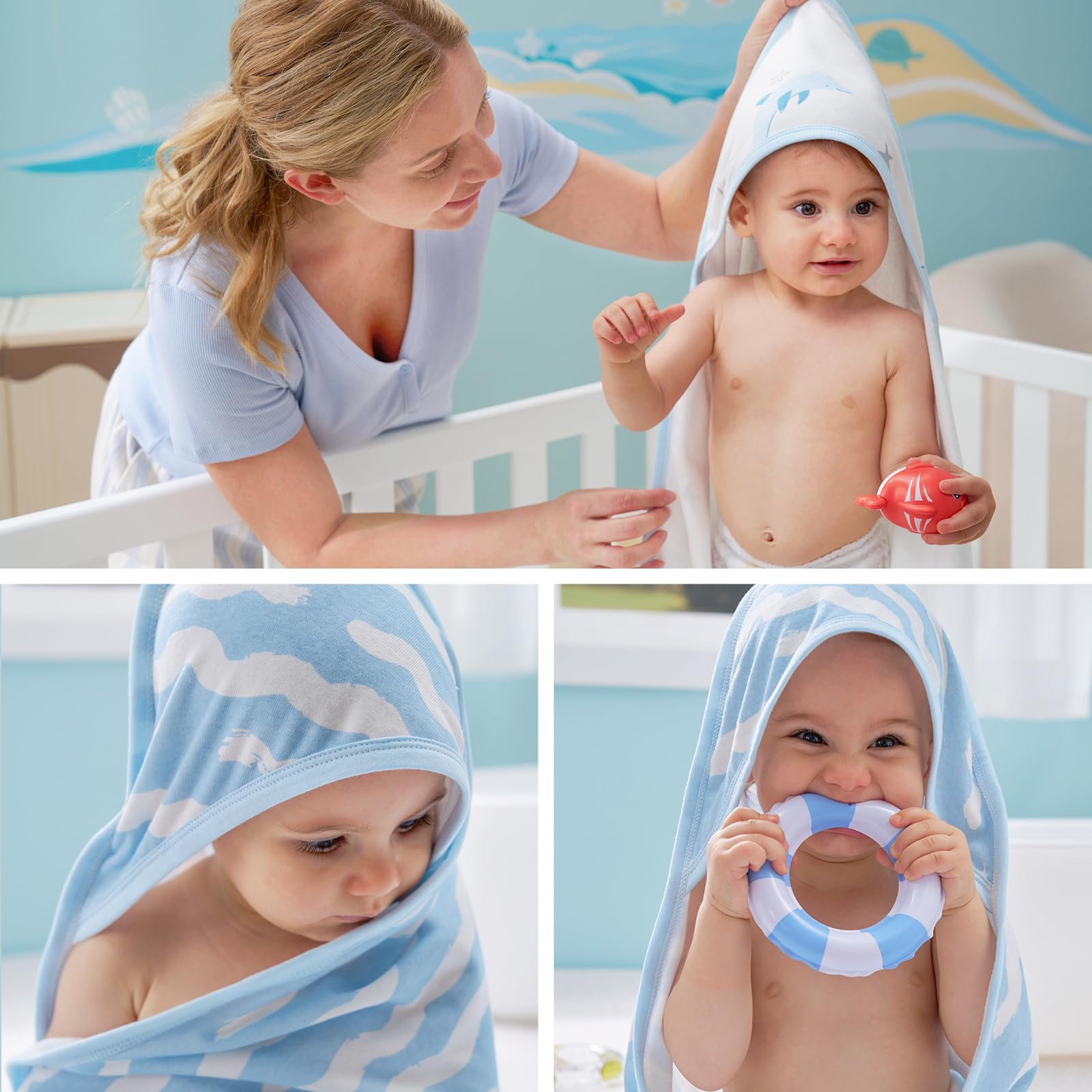 Momcozy bath time moments become soothing and comforting.
