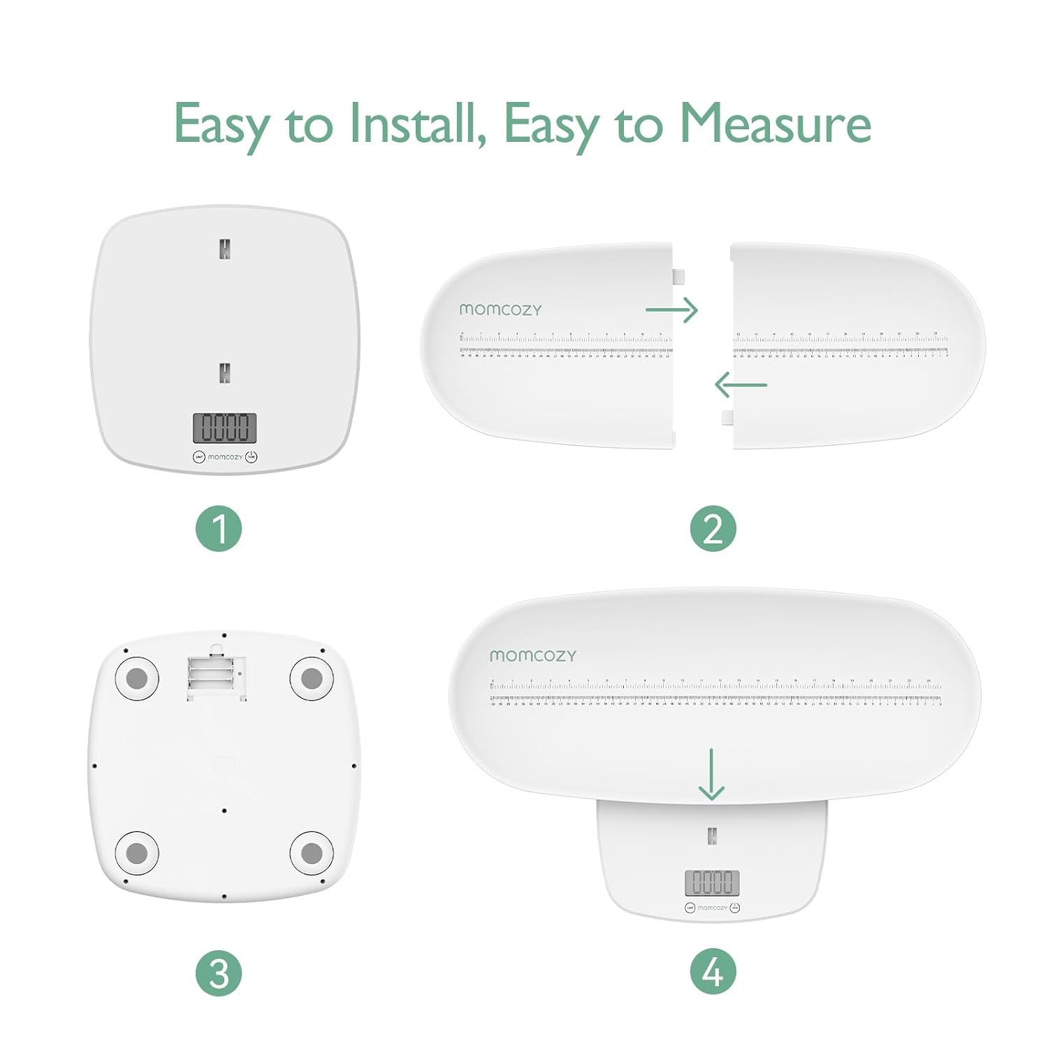Momcozy batteries included let you start using the scale right away.