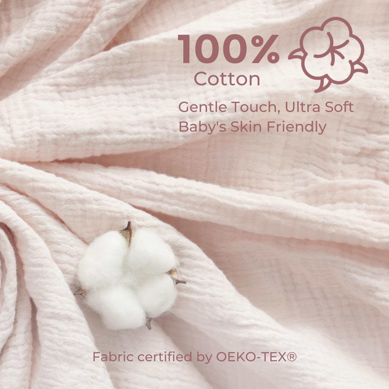 Momcozy Bear Lovey stroller attachment loop for on the go use