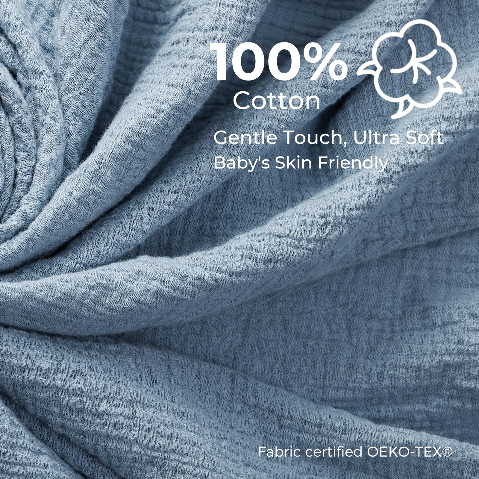 Momcozy Bear Lovey attached to stroller, ready for on-the-go comfort.