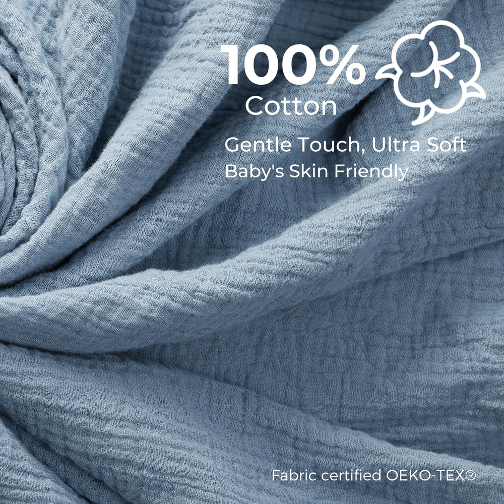 Momcozy Bear Lovey attached to stroller, ready for on-the-go comfort.