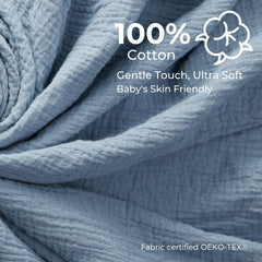 Momcozy Bear Lovey attached to stroller, ready for on-the-go comfort.
