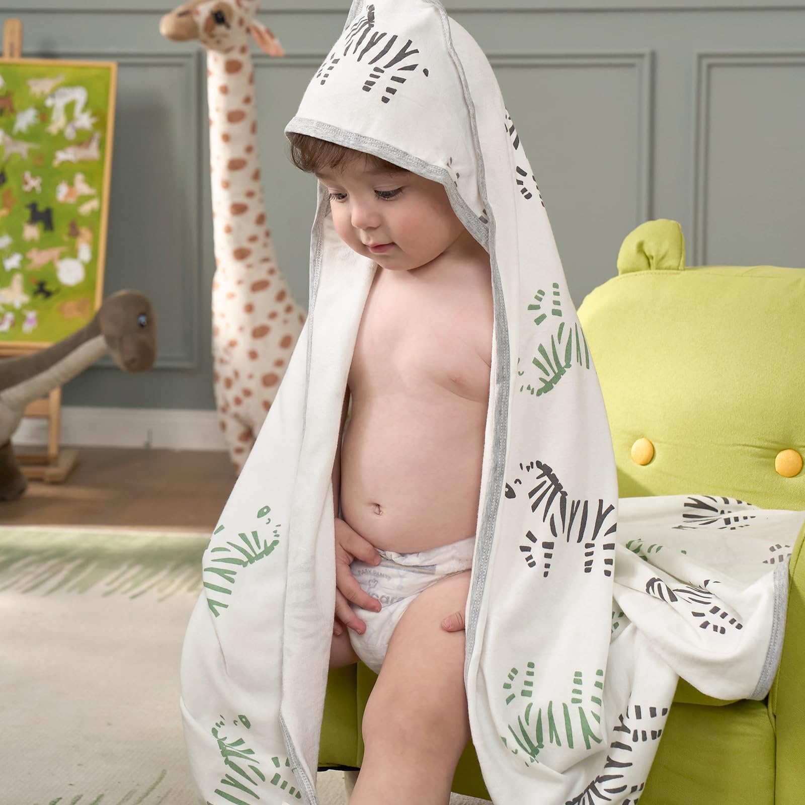 Packaging-ready Momcozy Best Wishes Baby Towel for gifting