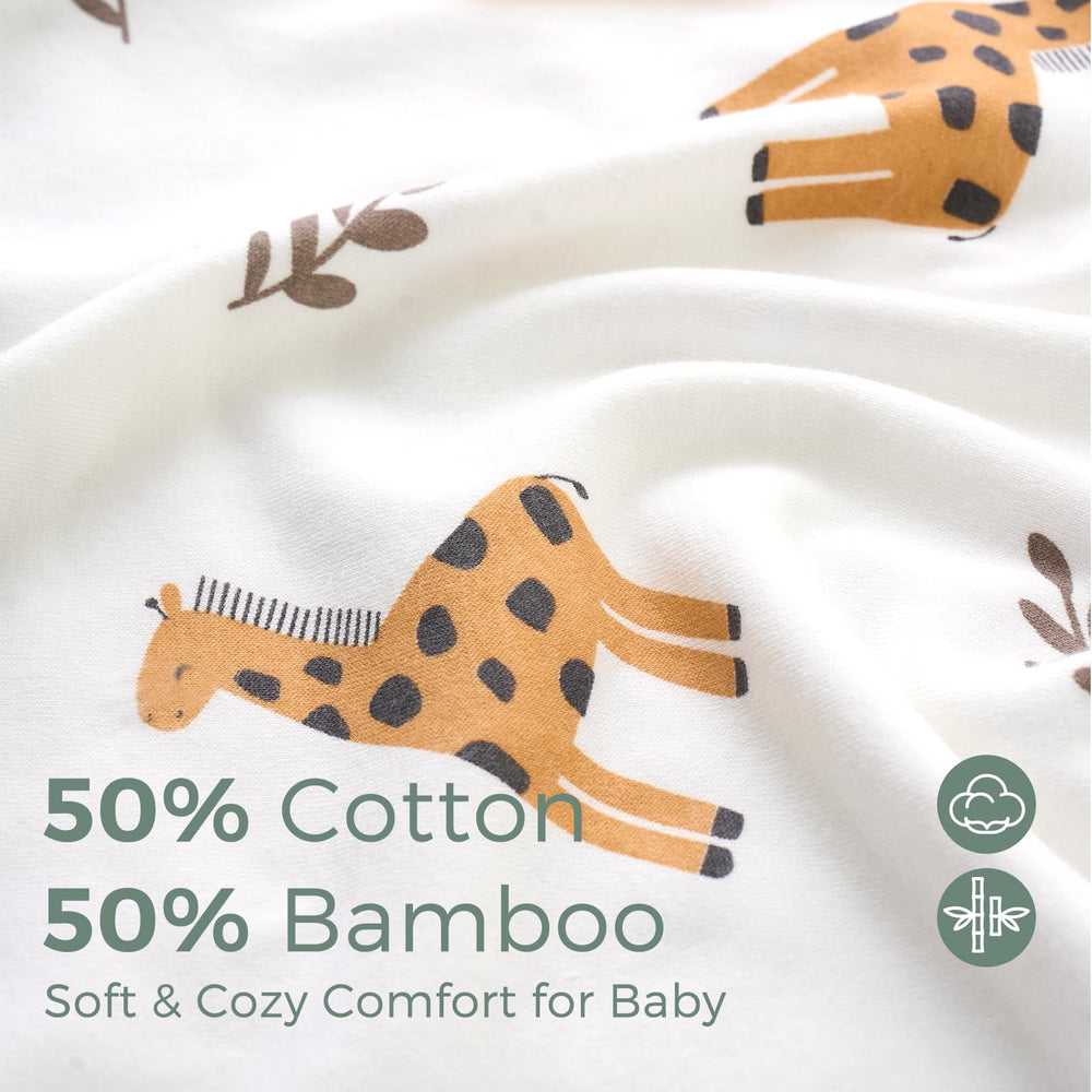 Momcozy Best Wishes hooded towel on a smiling toddler after bath
