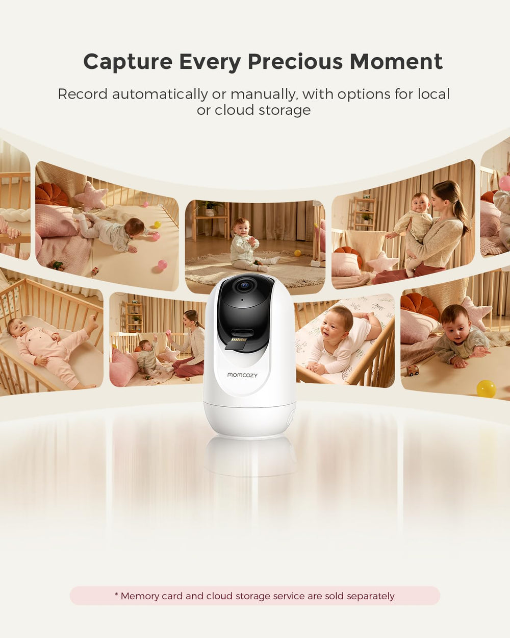 Momcozy BM04 multi-camera support expands coverage across rooms.