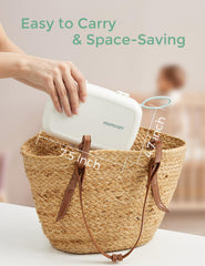 Momcozy bottle brush set foldable drying rack shown for fast air drying.