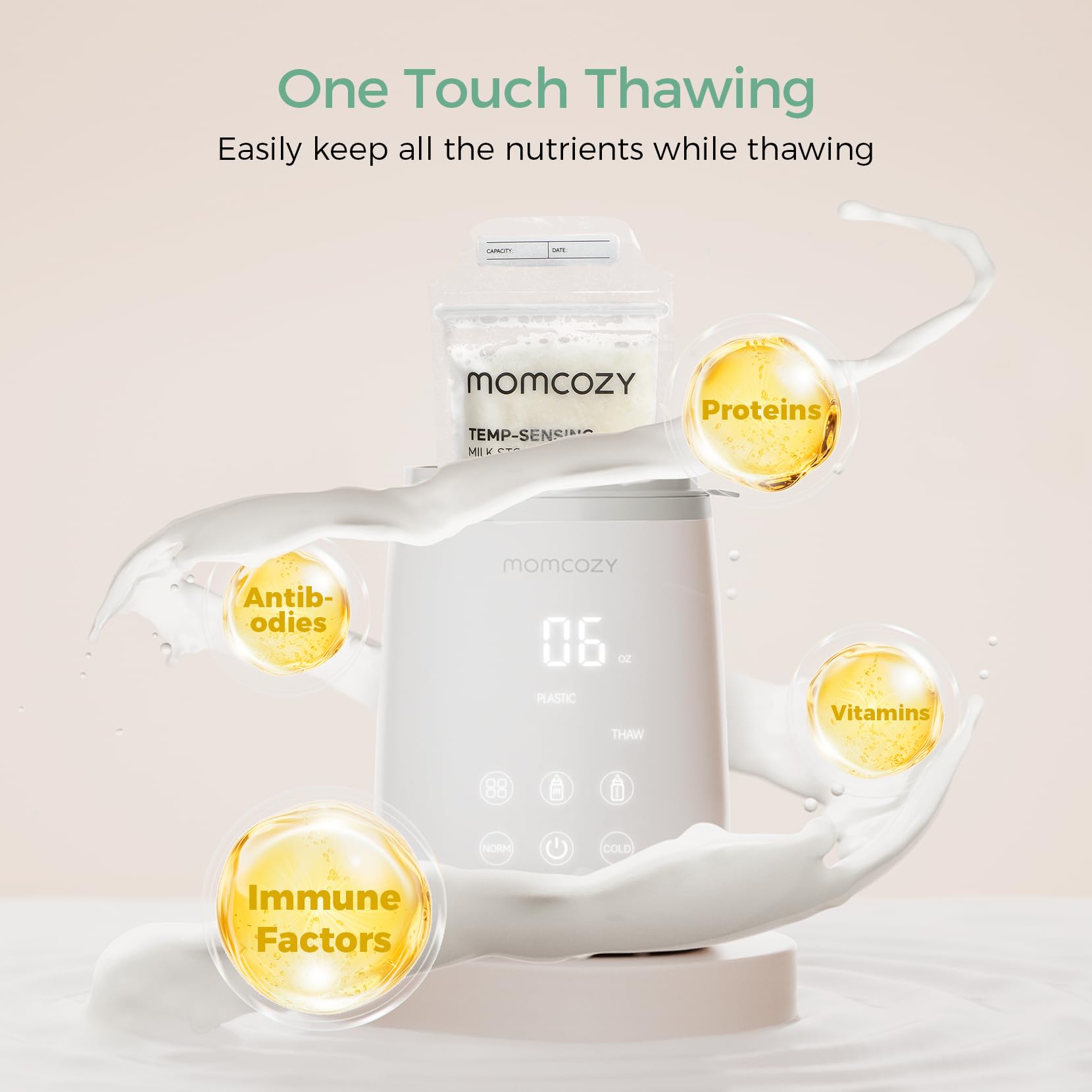 Momcozy Bottle Warmer features automatic shut-off for safe heating