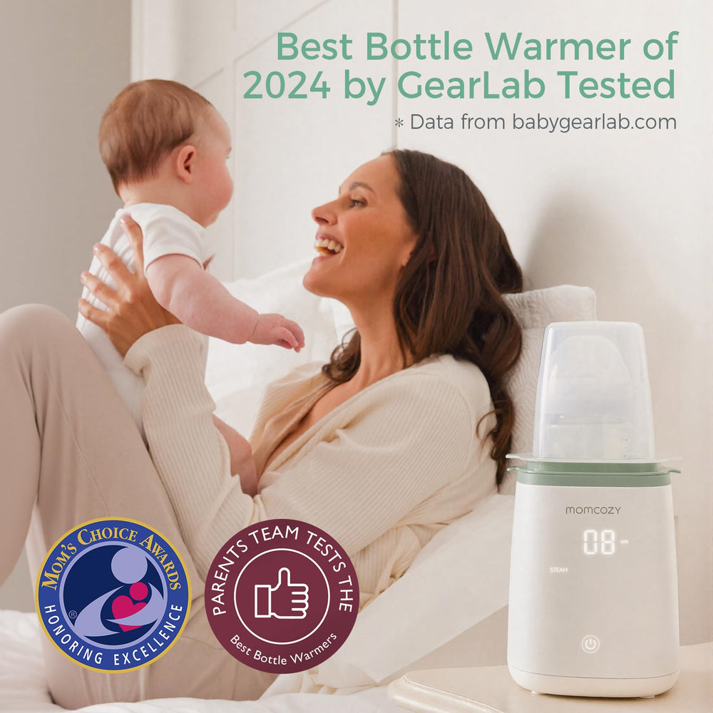 Momcozy Bottle Warmer compact design ideal for small kitchens.