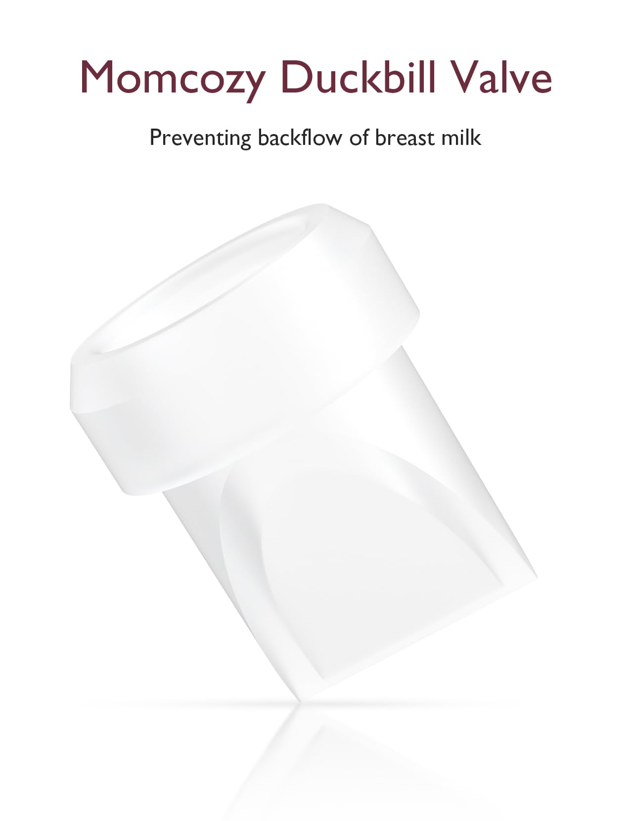 Momcozy BPA-free silicone valve, safe contact with milk pathways