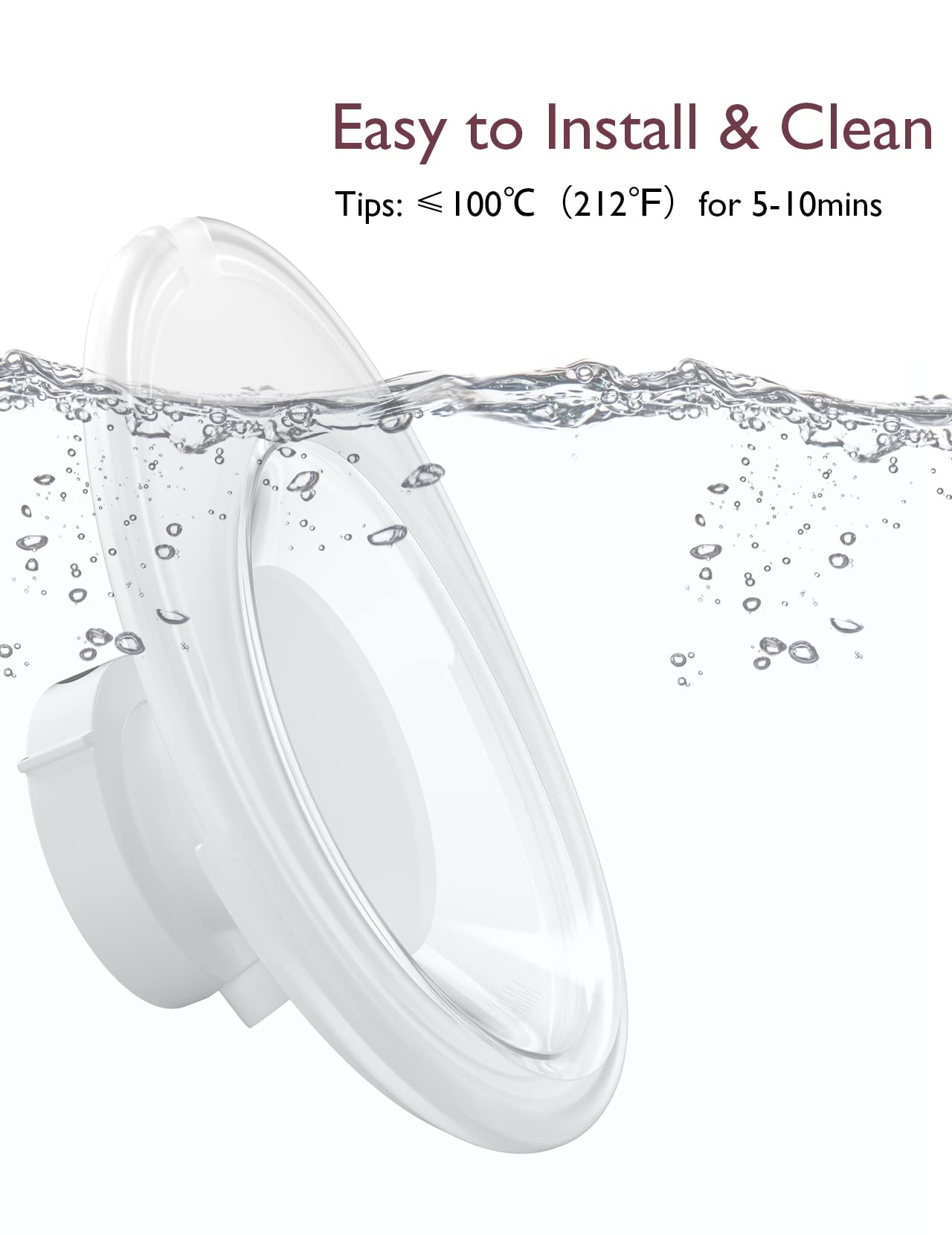 Momcozy BPA-free silicone flange ensures safe, comfortable pumping.
