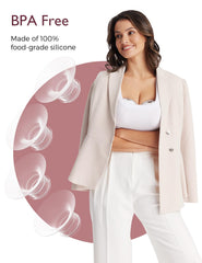 Momcozy BPA-free silicone inserts for reliable milk-contact use.