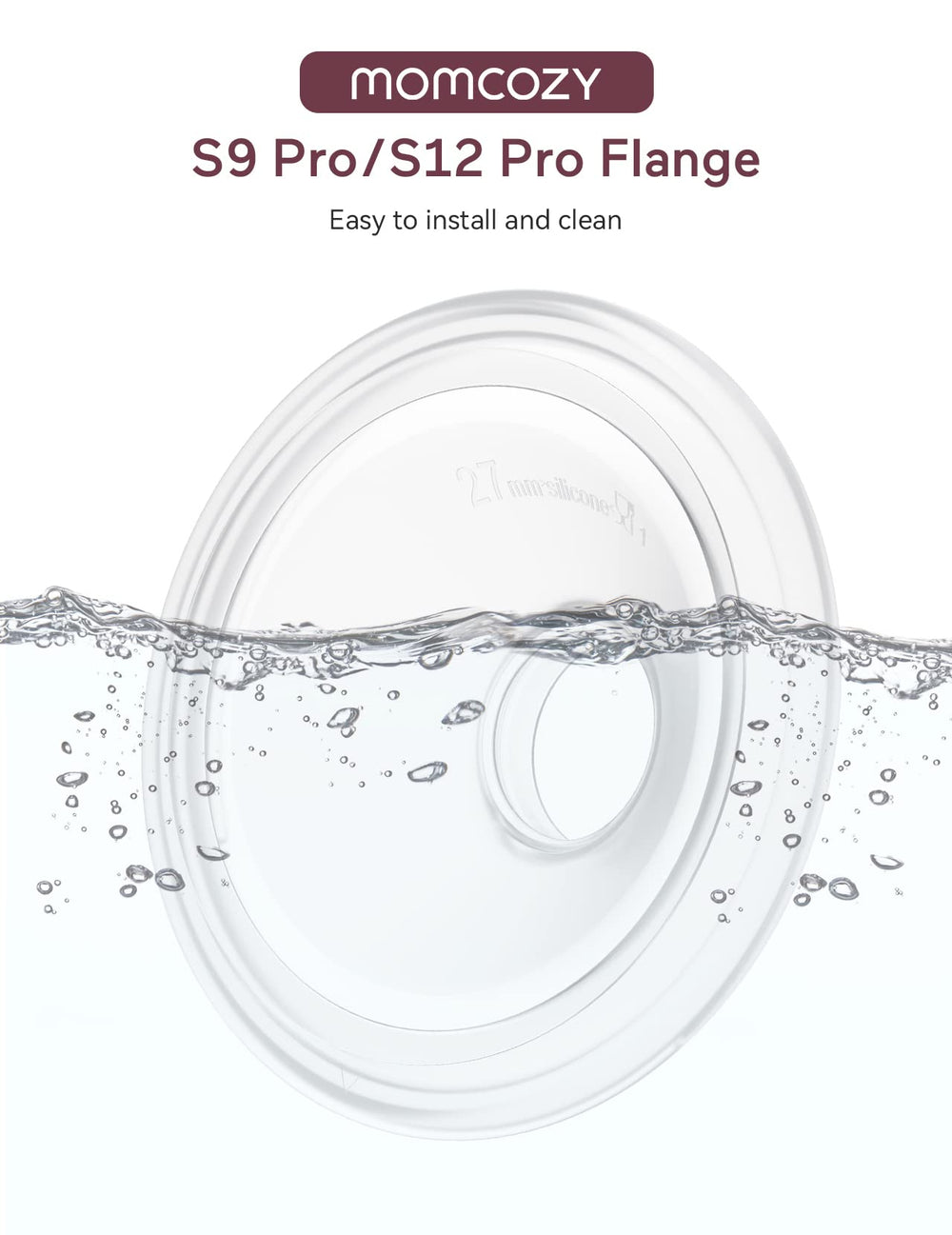 Momcozy BPA-free silicone pump parts safe for milk contact