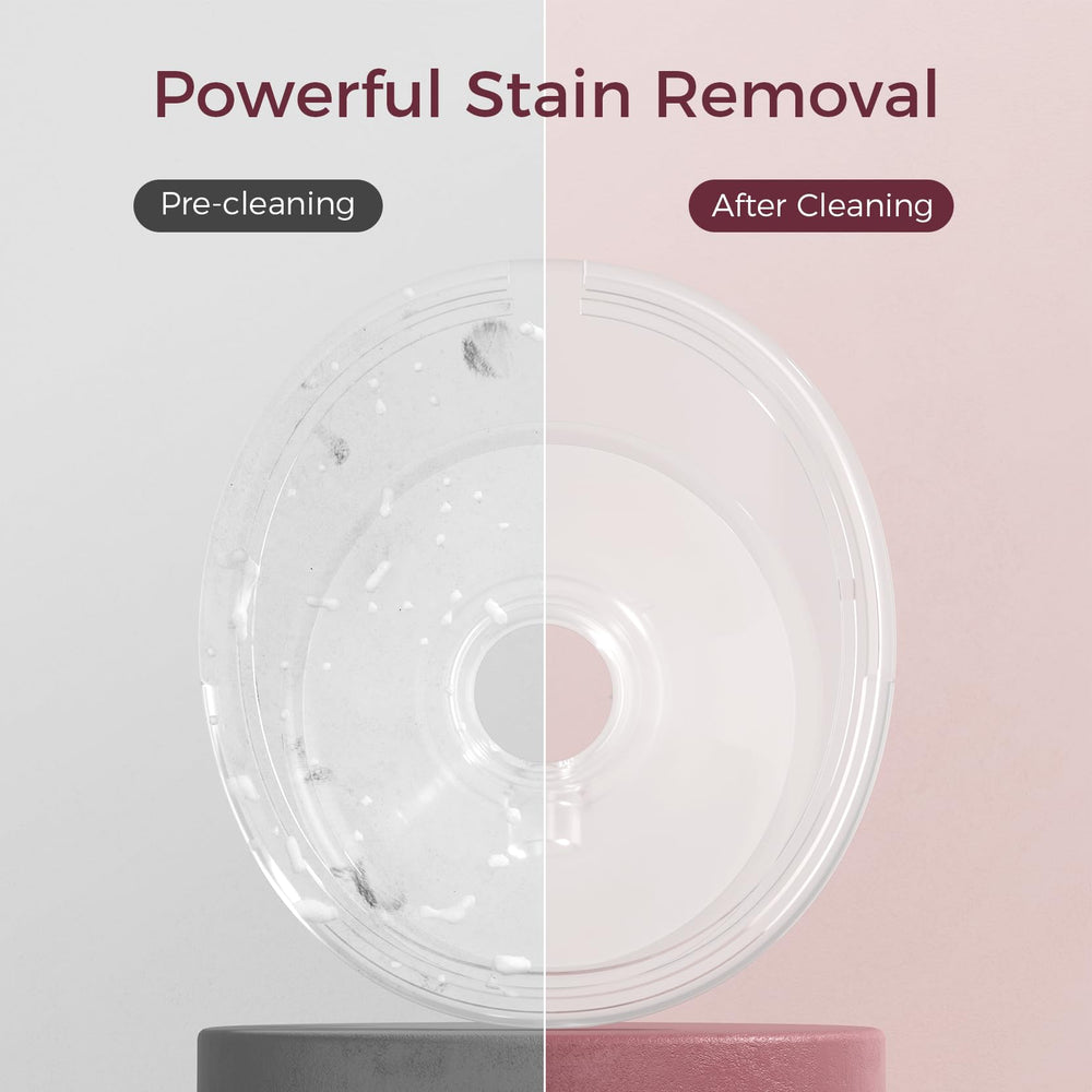 Momcozy cleaning spray with grapefruit scent for fresh-smelling accessories.