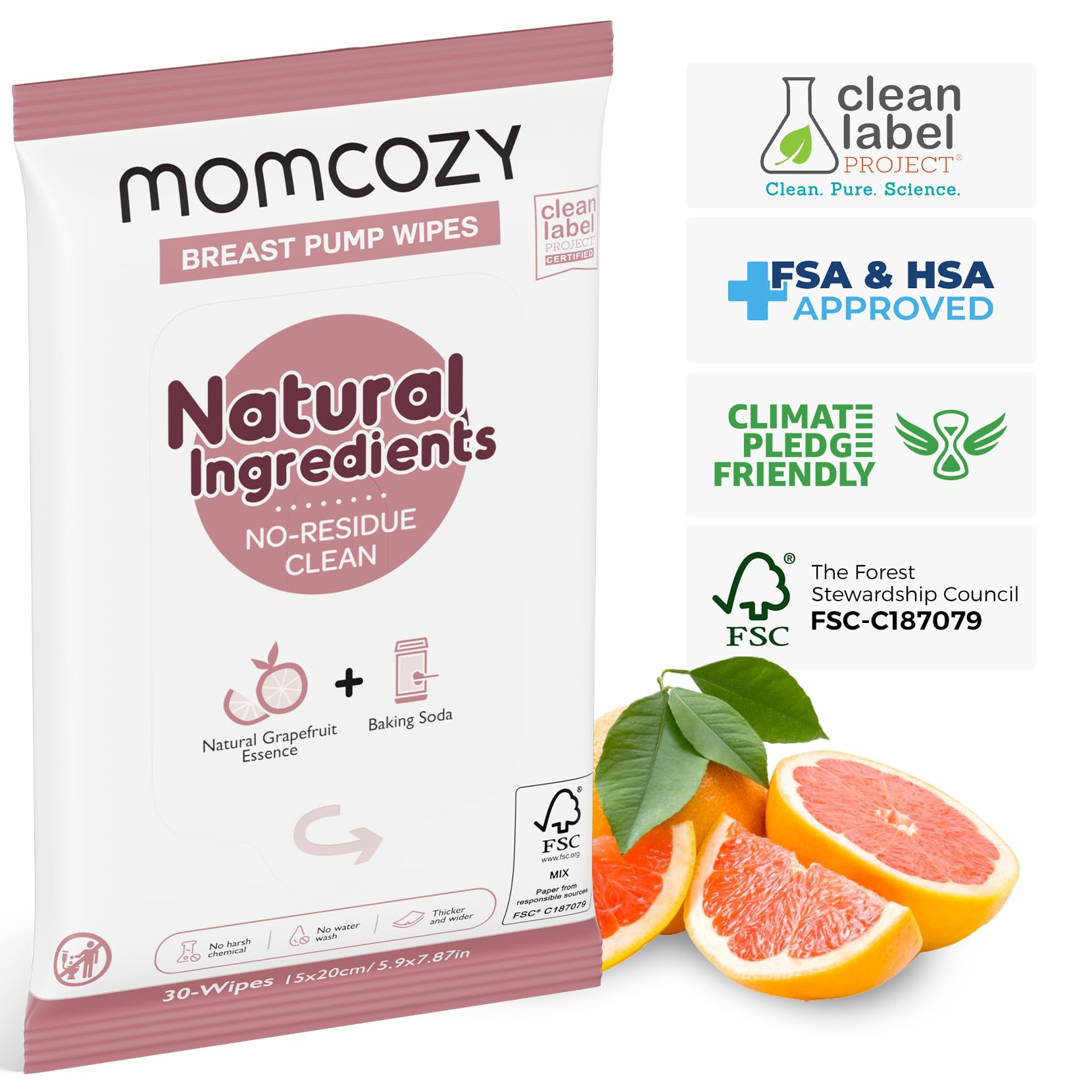 Momcozy wipes are multipurpose for pump parts, bottles, and more