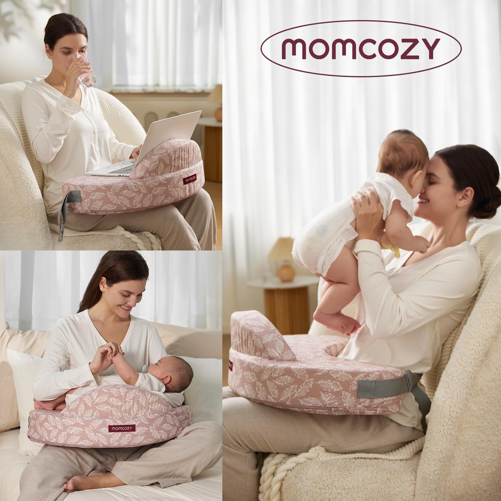 Momcozy supports comfortable bonding during feeding with stable posture.