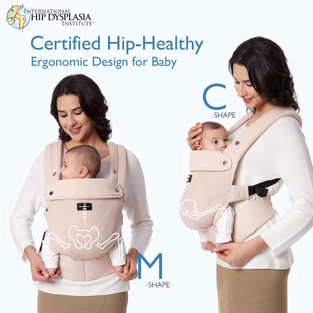 Momcozy Breathable Mesh Carrier soft-leg opening shows baby-friendly padding
