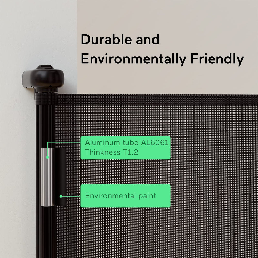 Breathable mesh gate by Momcozy for clear visibility