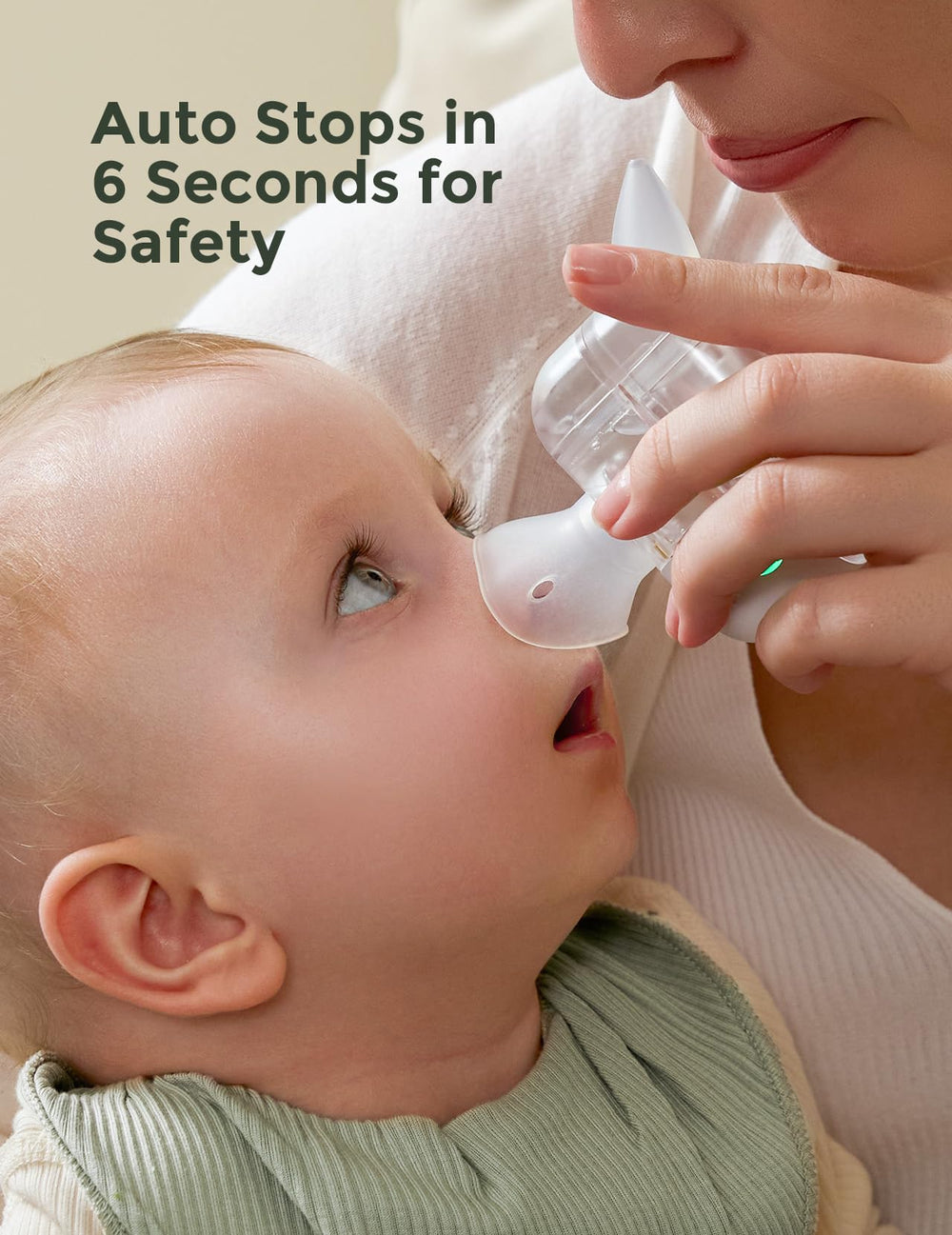 Momcozy BreezyClear Pro illustration of hospital-grade suction with adjustable levels