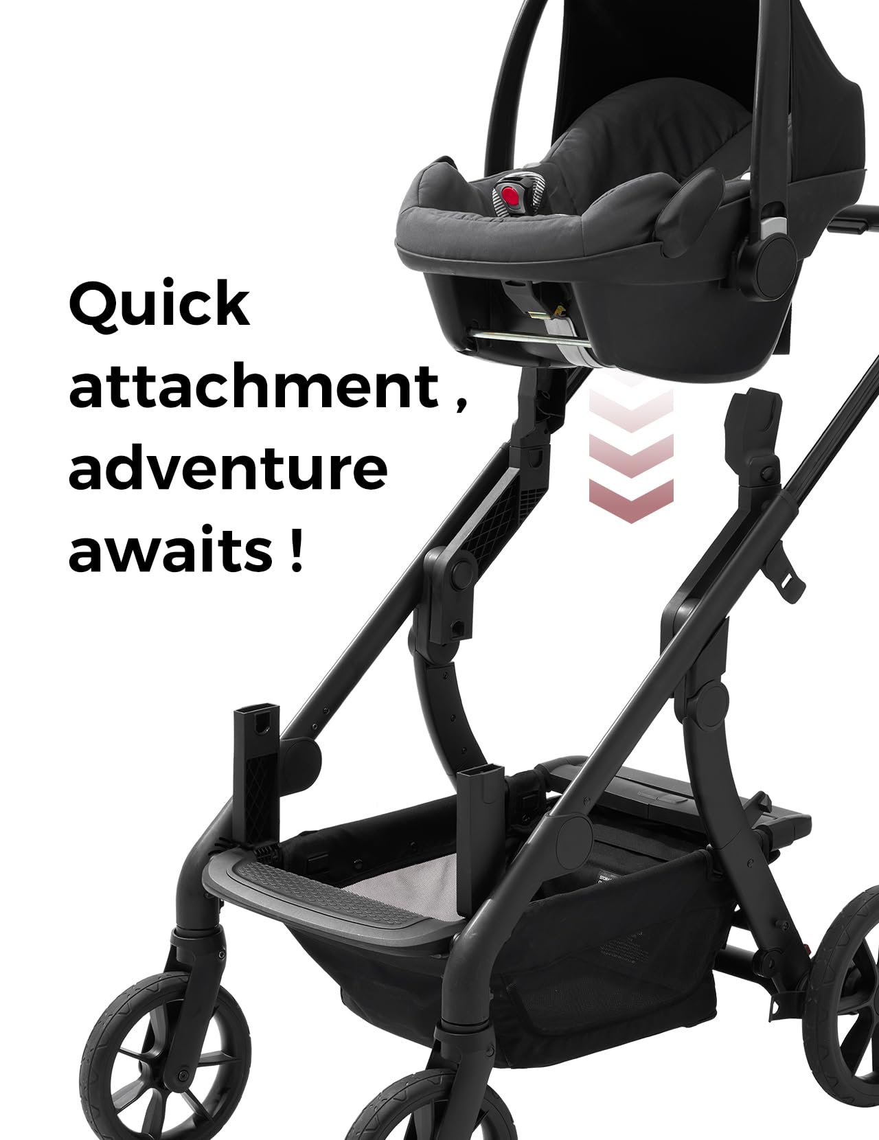 Momcozy ChangeGo adapter for Nuna Pipa Klik supports newborn outings