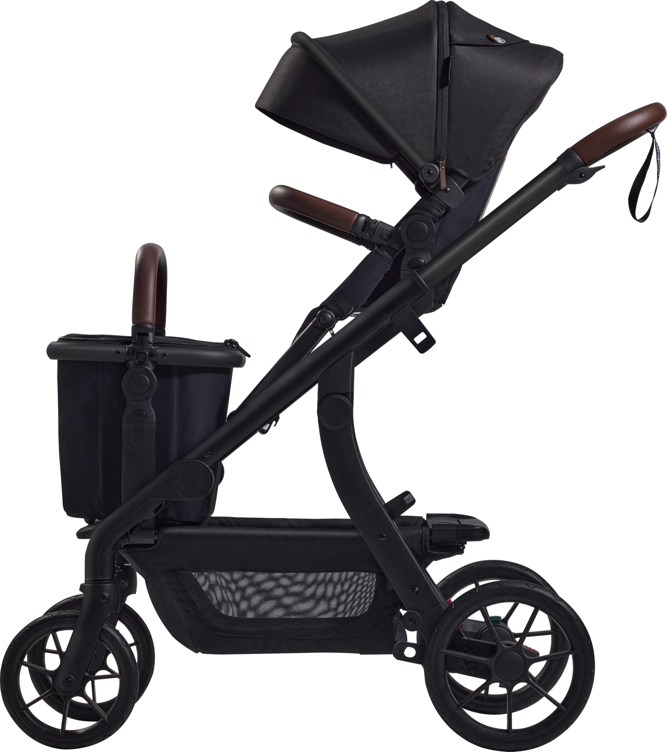 Momcozy ChangeGo basket in-use showcases easy grab-and-go during errands.