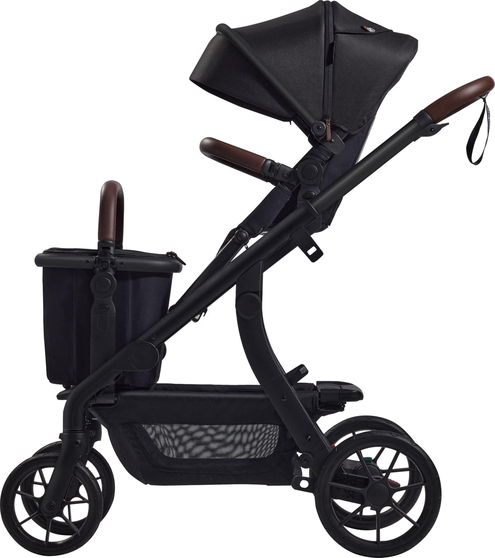Momcozy ChangeGo basket in-use showcases easy grab-and-go during errands.