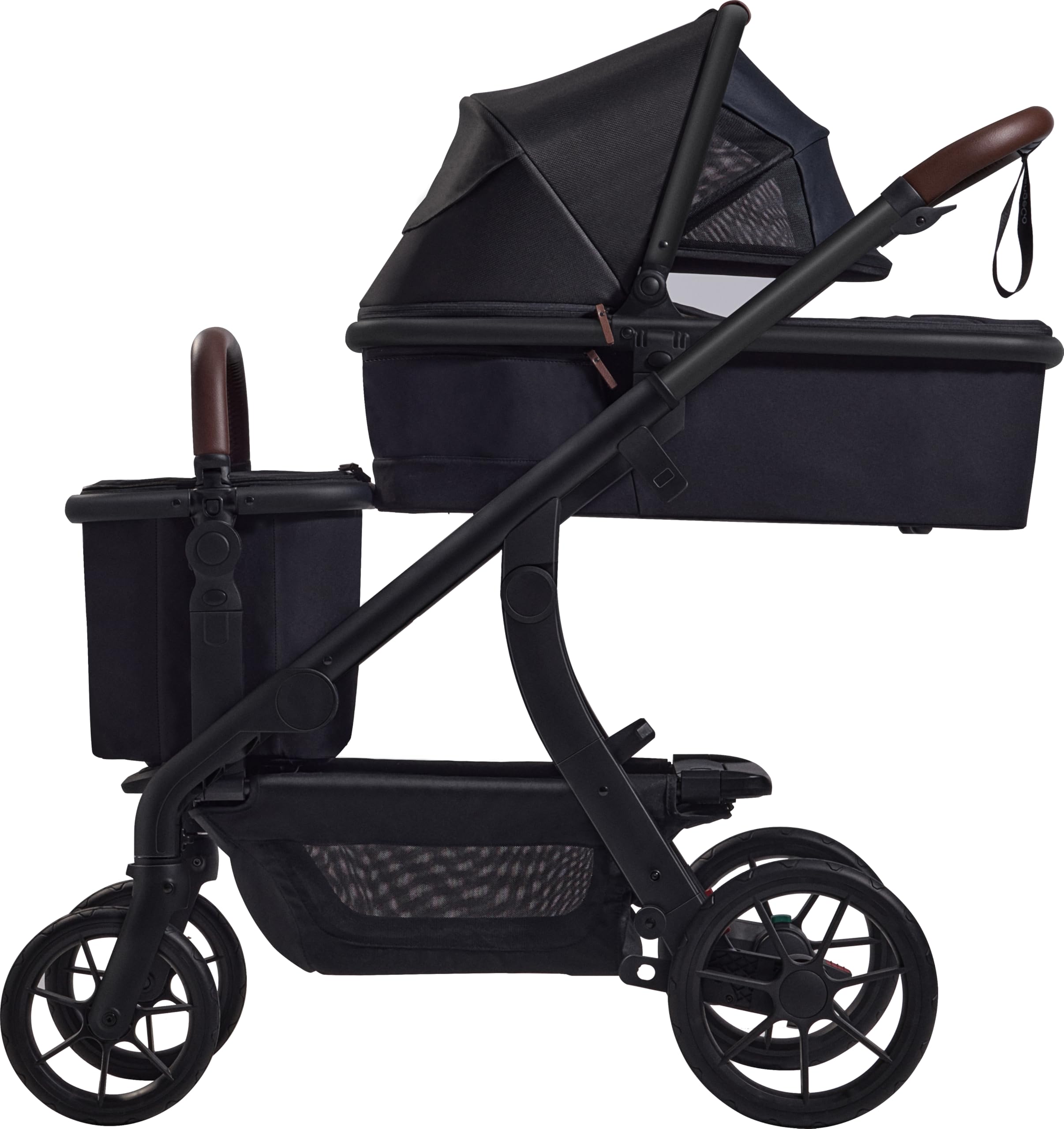 Momcozy ChangeGo basket interior-mesh-pocket adds multi-layer organization.