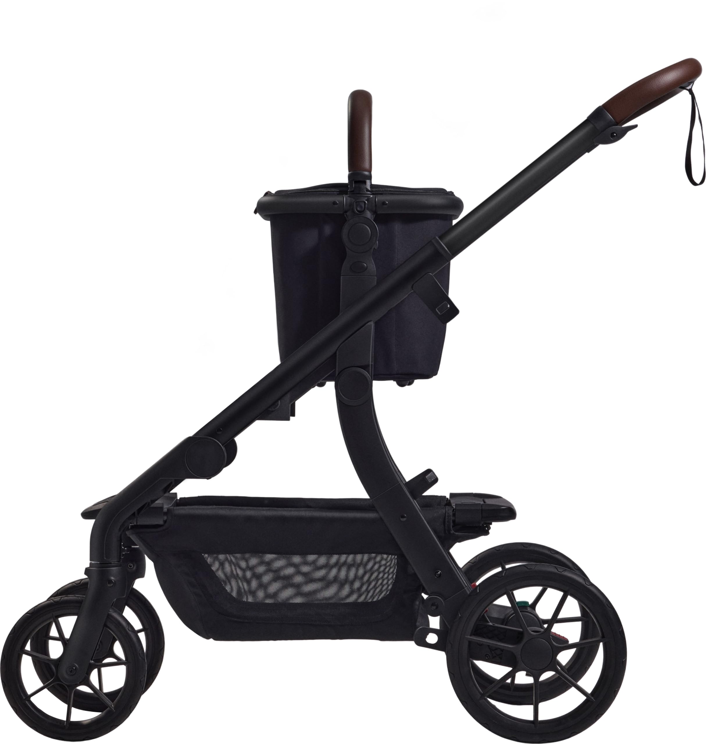Momcozy ChangeGo basket standalone-handle enables carrying shopping away from the stroller.
