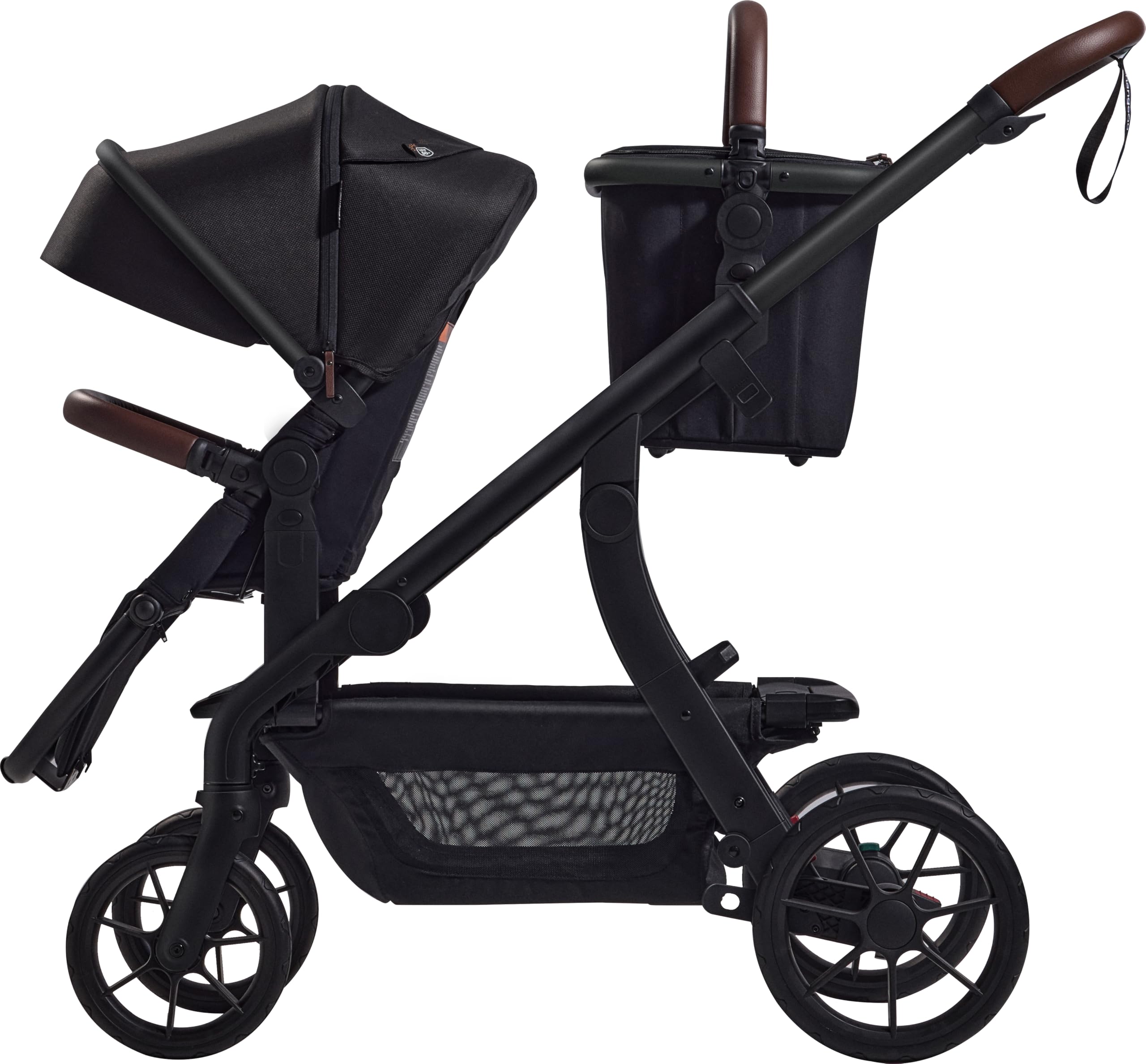 Momcozy ChangeGo basket zipper-storage provides expandable compartments for organized trips.