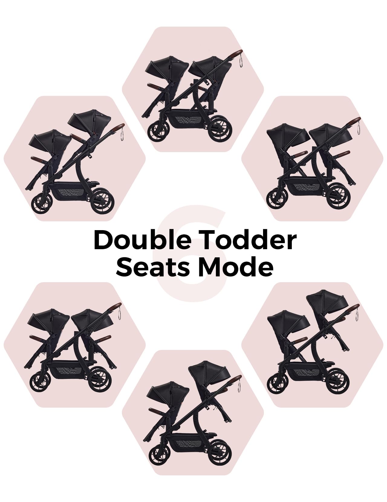 Extendable UPF50+ canopy from Momcozy ChangeGo shields little one from sun.