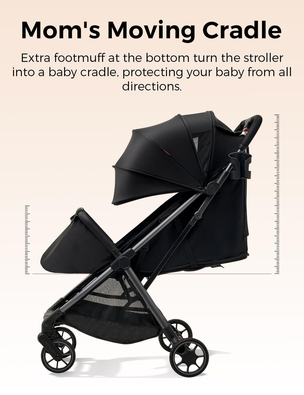 Momcozy ClickGo 360-degree wheels deliver smooth steering