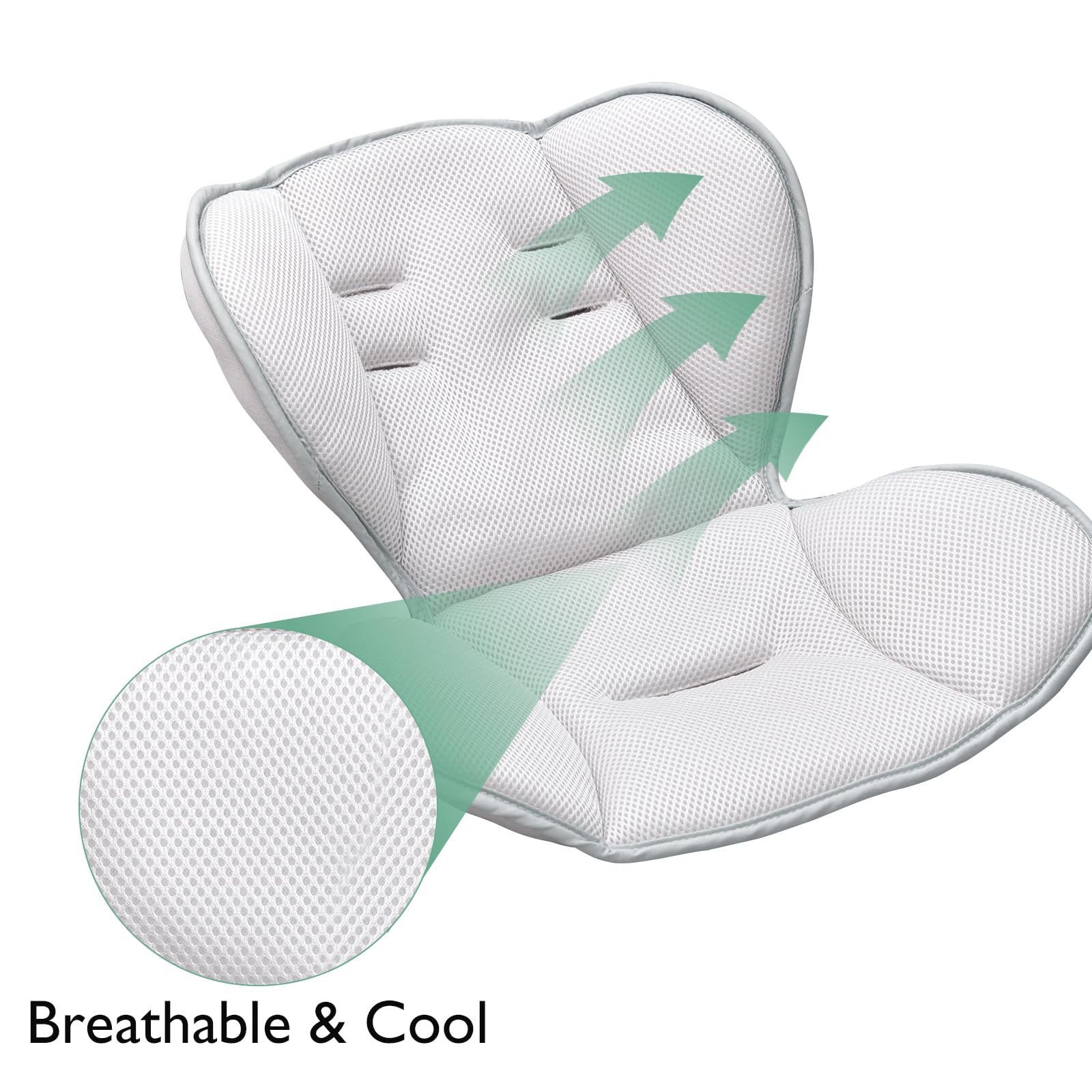 Momcozy CocoSway swing seat rotates 180 degrees for better eye contact.
