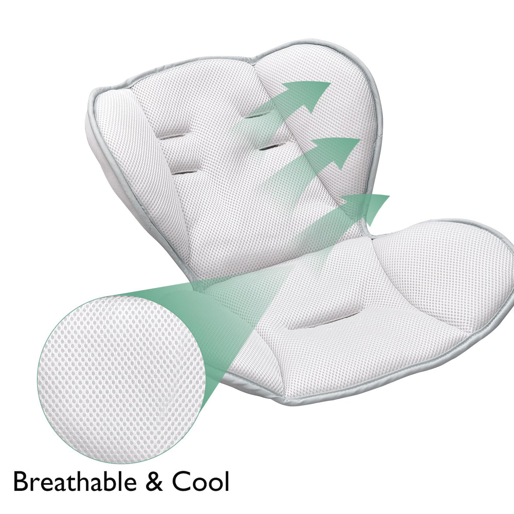 Momcozy CocoSway swing seat rotates 180 degrees for better eye contact.