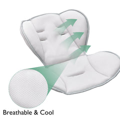 Momcozy CocoSway swing seat rotates 180 degrees for better eye contact.