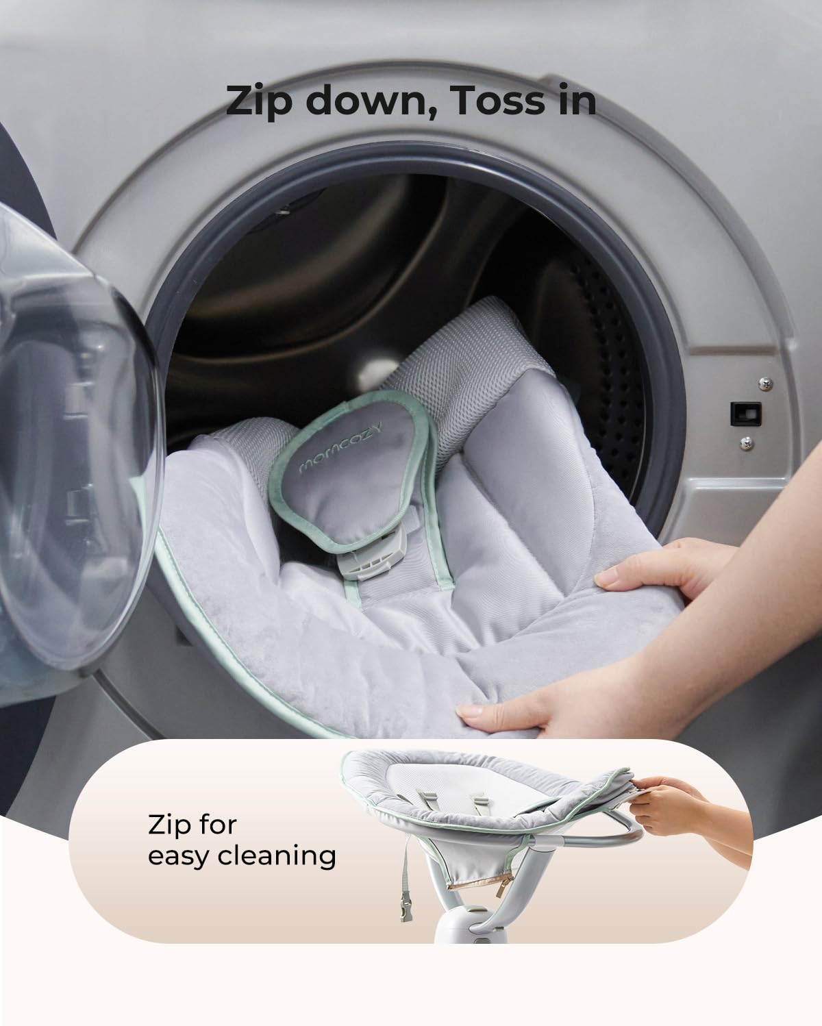 Momcozy CocoSway quiet operation for peaceful soothing