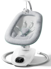 Momcozy CocoSway swing with remote-control activation for effortless soothing