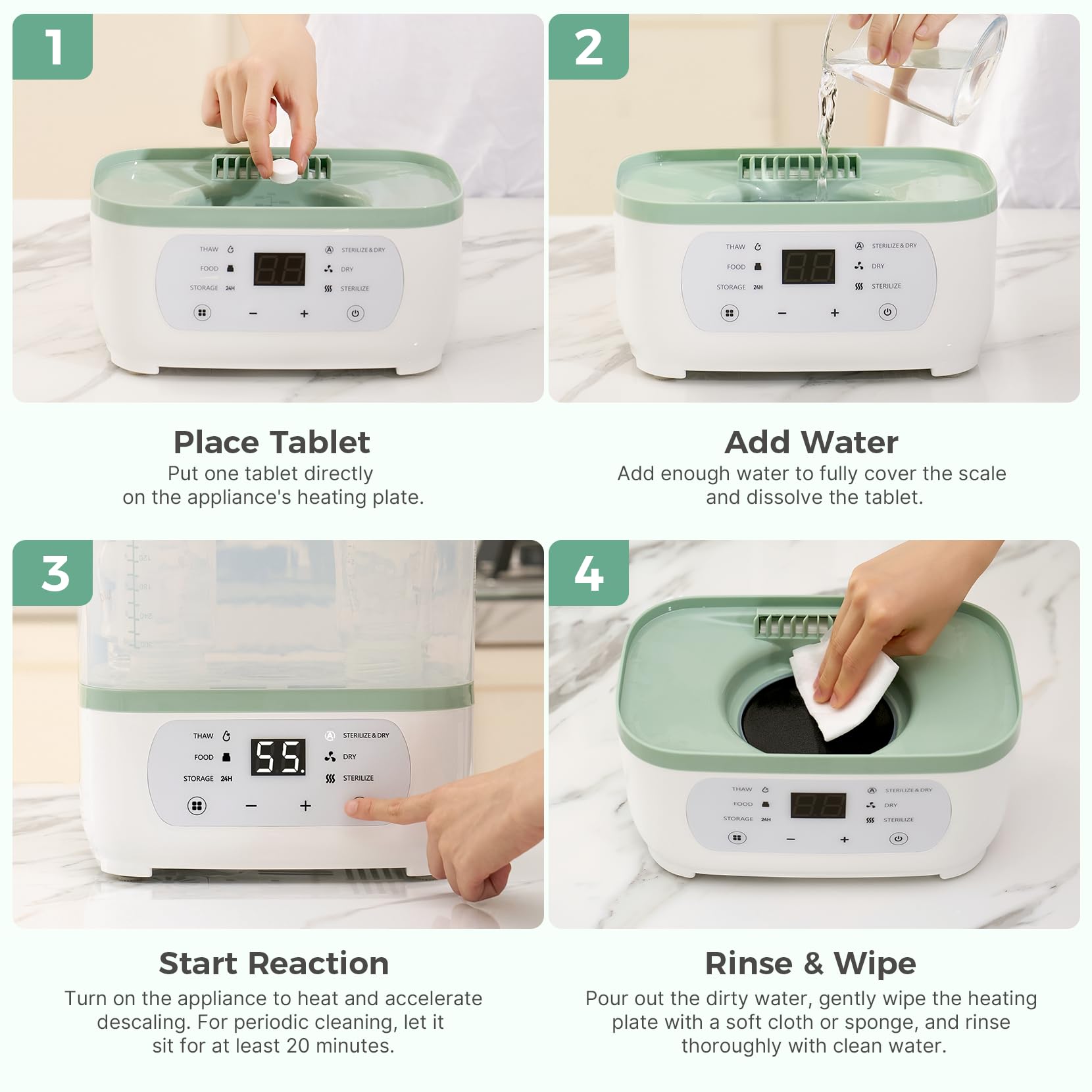 Momcozy descaler for coffee maker and kettle