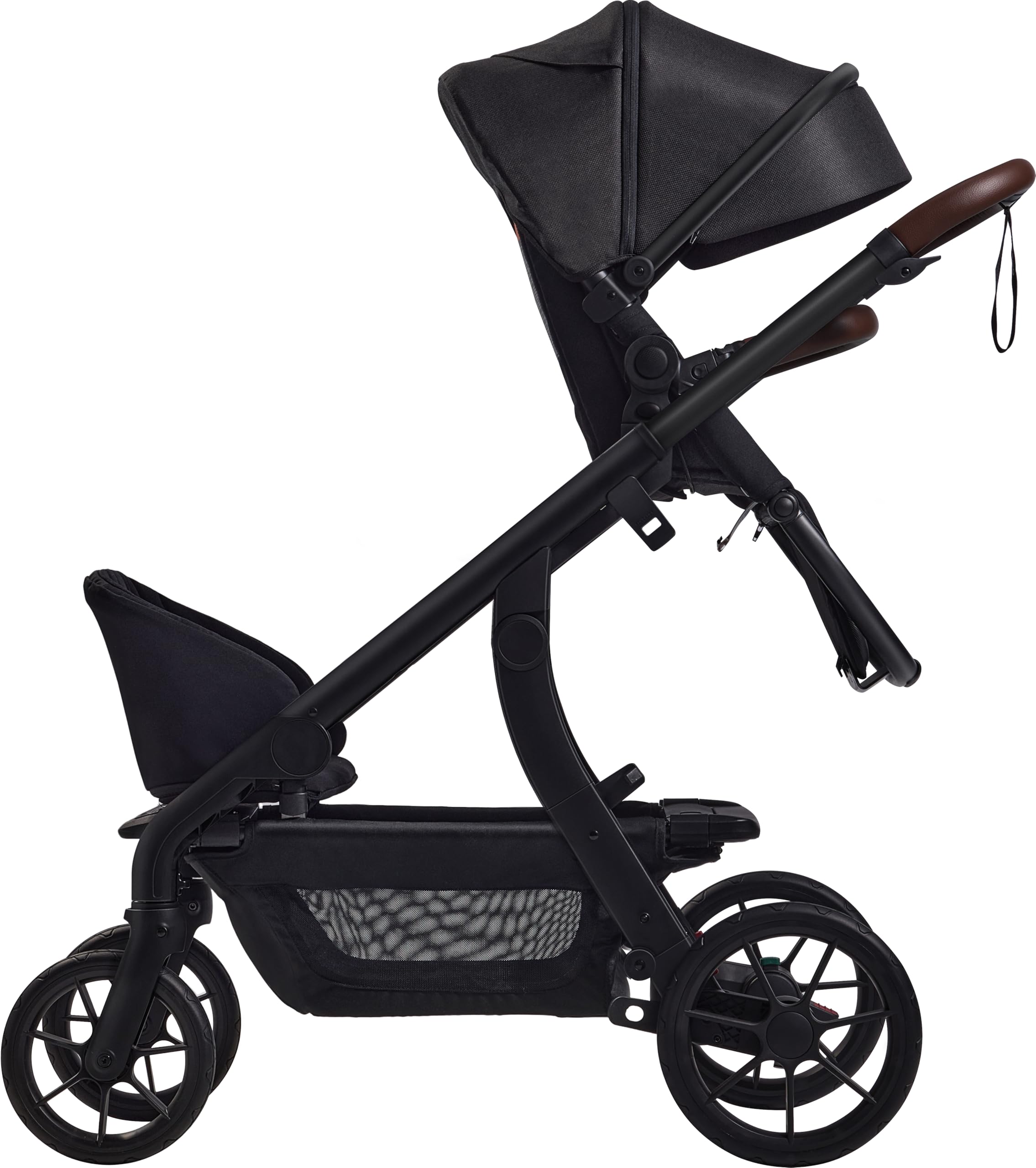 Momcozy shared-seat option expands stroller versatility for siblings.