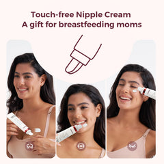 Momcozy ComfortNip quick-absorbing lotion leaves skin soft and non-sticky.