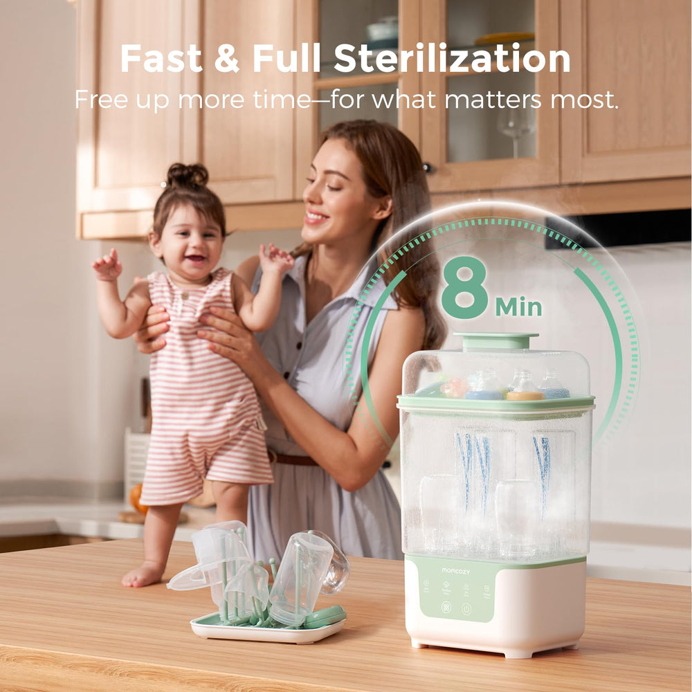 Momcozy compact nesting design side angle demonstrates efficient storage