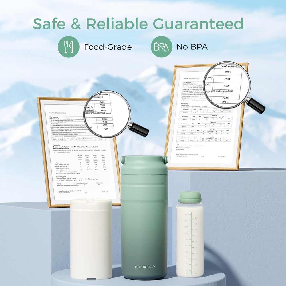 Momcozy compact travel size fits cup holders.