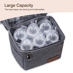 Momcozy convertible wine carrier design lets you switch from bottles to wine on picnics.