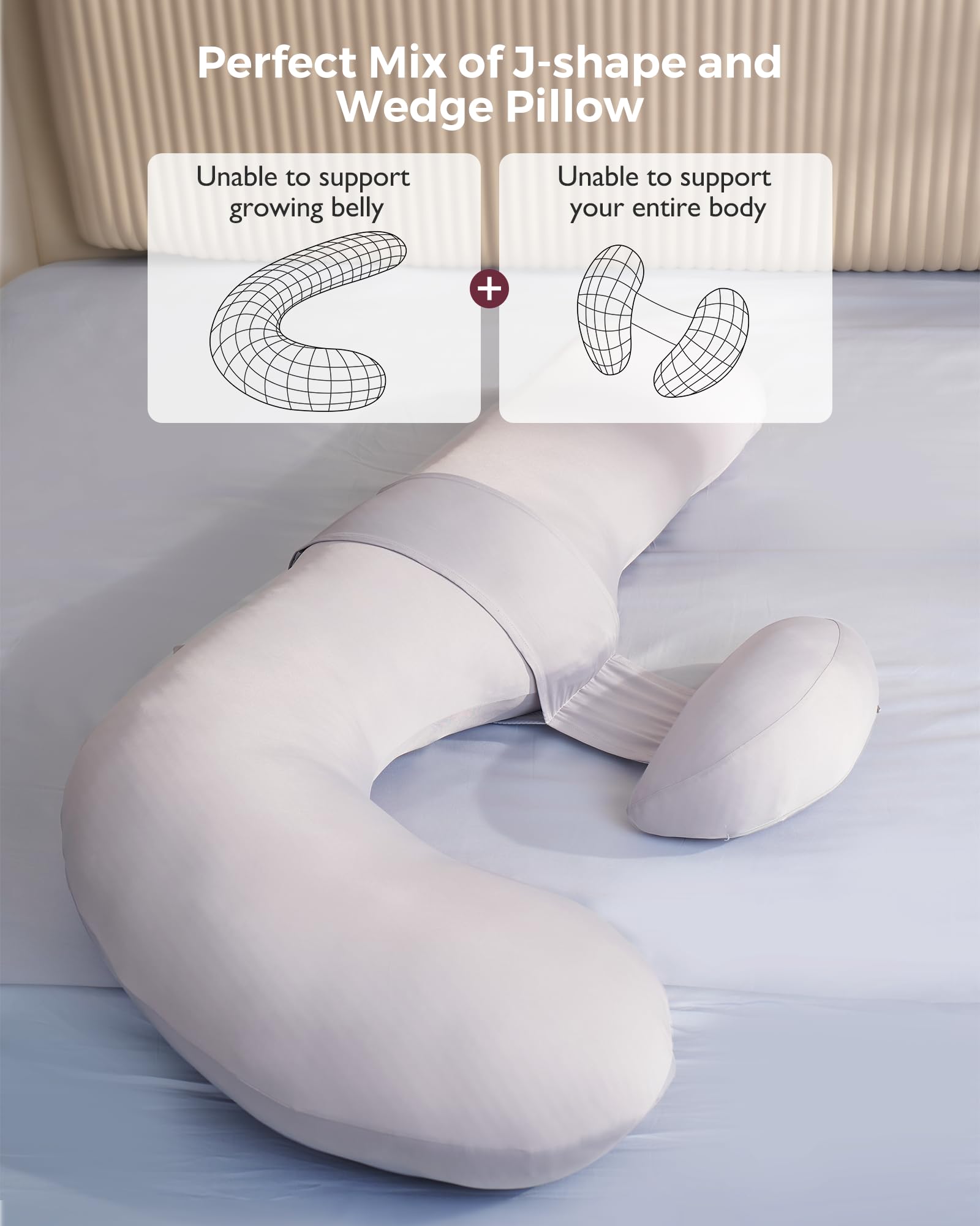 Momcozy side-sleep position usage highlighting neck, back, and hip alignment.