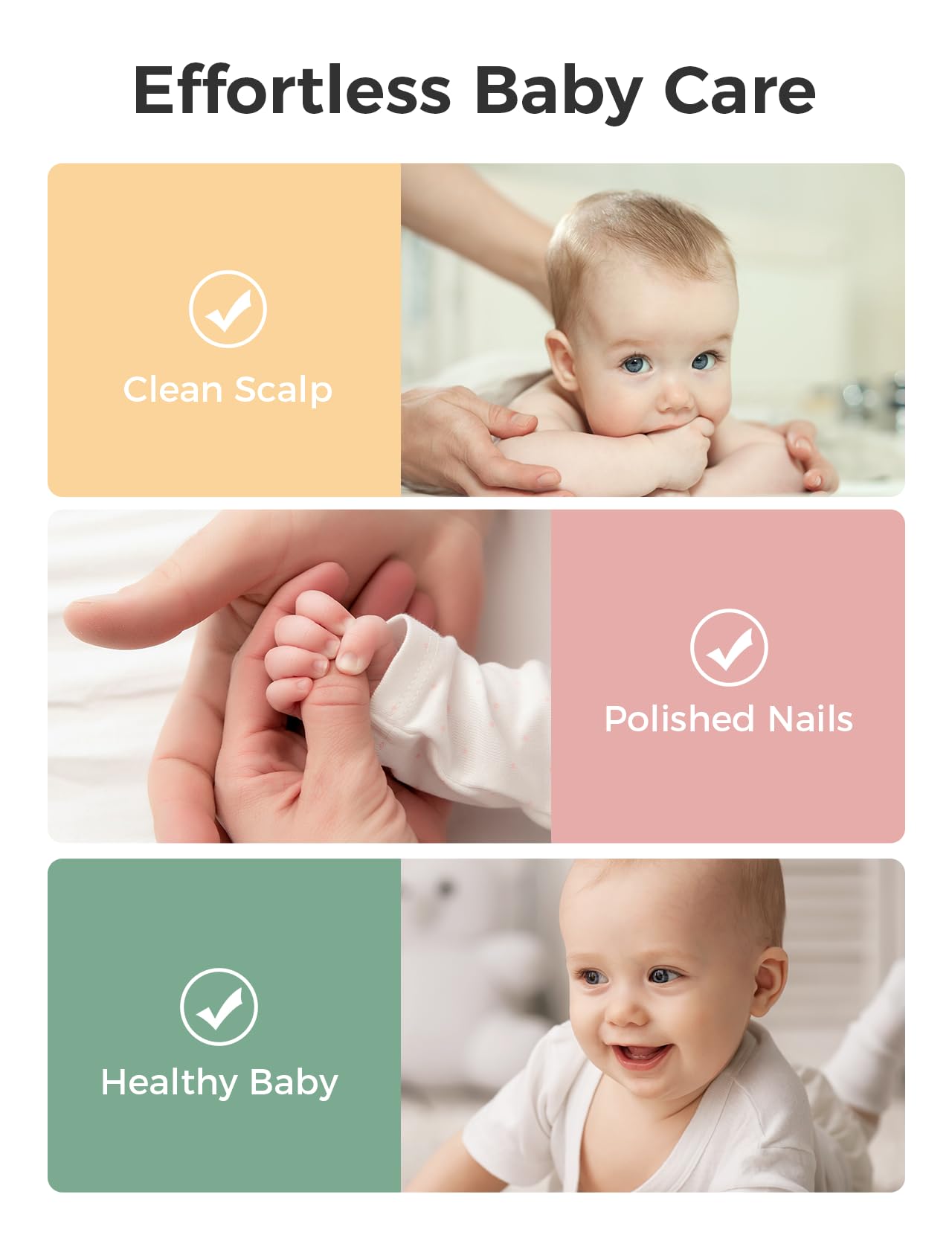 Momcozy Core Baby Kit cradle cap brush for gentle scalp care