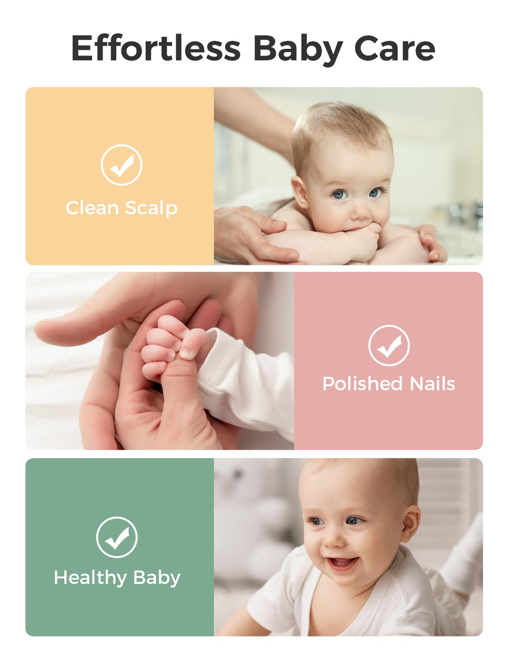Momcozy Core Baby Kit cradle cap brush for gentle scalp care